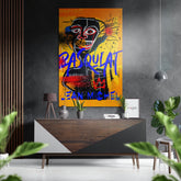 Basquiat Brushed Aluminum Dibond Wall Art.